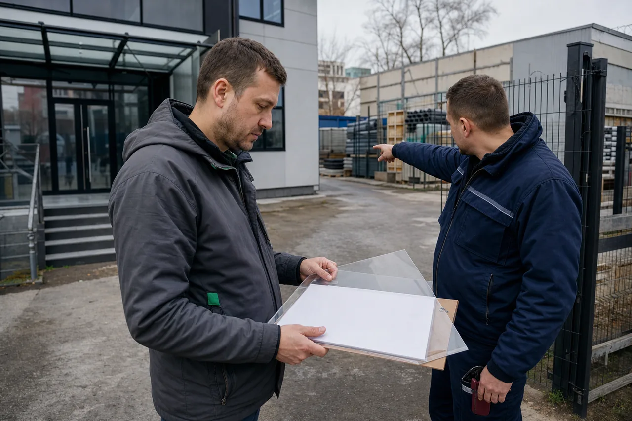 Специалист и арендатор сверяют фактическое использование участка с условиями договора